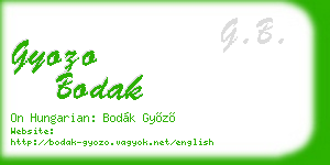gyozo bodak business card